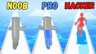 NOOB vs PRO vs HACKER in Color Runner