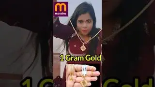 super ☺️ 1 gram gold 🥇 chain in messho & low price 😱 #meesho #shopping #trending #shortvideo