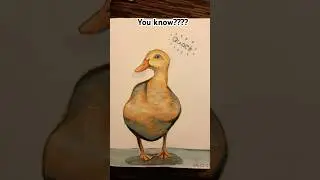 I PAINTED A DUCK #duck #painting #drawing #duckdrawing #art #sketching #fyp #trend #shorts