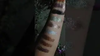 swatches Miss Rose glitter palette/