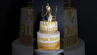 King Crown Theme Cake | Queen Crown Cake | Tiara Theme Cake | TwoTier Cake In White | RoyalKing Cake