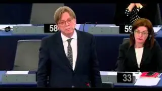 Guy Verhofstadt plenary speech on Counterterrorism following the recent terrorist attacks