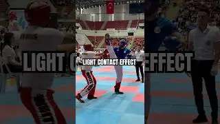 Light Contact Effect! ✨ #lightcontact #kickboxing #fighter #kickforwin