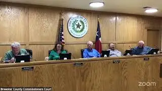 Brewster County Special Commissioners Court Meeting August 5, 2025