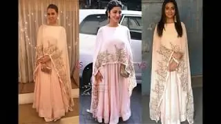 Latest Designer Cape Dresses For Girls 2018