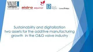 VALVEcampus Webinar : Sustainability and digitalization
