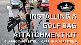 Evolution Golf Cart Golf Bag Attachment Kit Instalation Video    #elitecustomgolfcarts
