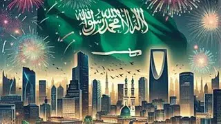 FIREWORKS 🎆 SAUDI FOUNDATION DAY 2025 DAMMAM CORNICHE SAUDI ARABIA