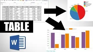 Как преобразовать таблицу в диаграмму в Word || Учебник по MS Word