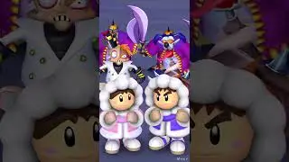 popo just defeated tiny tiger and turned him into head armor with nana ready to take them on