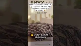 Mystery Blanket Box | Cozy Throw Blanket Reveal #fok #mysterybox #blankets
