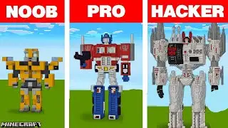 Tiến h&oacute;a th&agrave;nh Transformer Optimus prime tối thượng | GHTG Minecraft