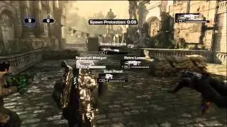 Gears of War 3 - Team Deathmatch on Clocktower Map, Online Multiplayer HD Gameplay Xbox 360