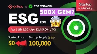 ESG Finance (ESG) Token Sale on Gate.io Startup - Gateio Startup ESG Token | ESG Finance IDO Presale