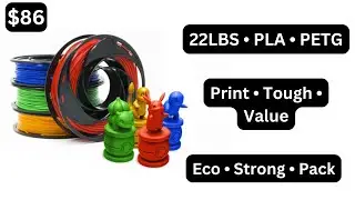 AliExpress 2025 KINGROON 3D Printer Filament 22LBS PLA PETG Review