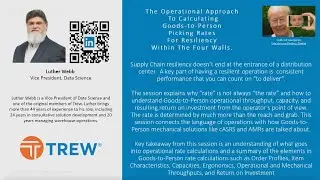 Operational Approach to Calculating Goods-to-Person Picking Rates for Resilency Within Four Walls