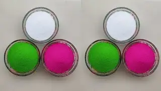 3 easy daily side rangolis using multi-colours|| Satisfying Sand Art, Relaxing Rangoli by Sangeeta