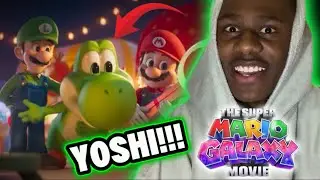 THE SUPER MARIO GALAXY MOVIE - Yoshi First Look Trailer Reaction 😱🍄