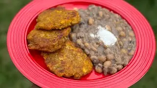 Ghana Bambara Beans (Aboboi) & Tatale (Mashed Fried Plantain) | Beans & Ripe Plantain