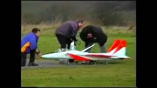 Mick Burrell's F15 R/C Gas Turbine at Two Tree Island, Leigh on Sea - 1999