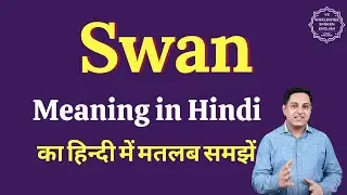 Swan meaning in Hindi | Swan ka matlab kya hota hai | English vocabulary words