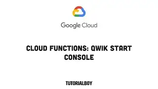 Cloud Functions: Qwik Start - Console || GSP081 || 