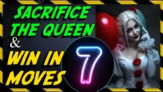 Checkmate in 7 Moves | Queen Sacrifice | Chess Opening Tricks | Blackmar-Diemer Gambit Opening Trap