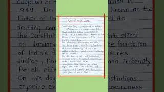 Essay on Constitution Day/Essay on constitution day in English/#shorts #shortvideo #constitution
