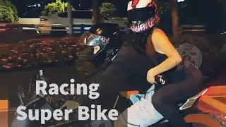 Super Bike Beautiful Couple |  Racing Bike