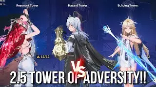 Mono Fusion Mono Spectro & Mono Aero Teams vs The New 2.5 Tower of Adversity!!! Wuthering Waves 2.5
