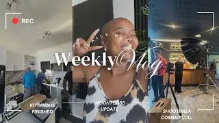 Vlog | The kitchen is finished | Come shoot an Ad with me | Running around money spent 