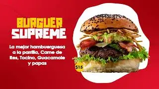 Menu animado Hamburguesa