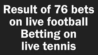Results on betting on live football matches   betting on live tennis with lowest odds