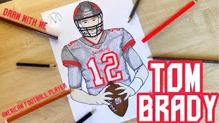 How to draw an American Football player Tom Brady