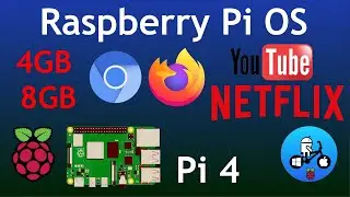 Raspberry Pi OS. Chromium & Firefox testing with 4GB & 8GB Pi 4. Netflix
