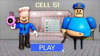 Как играть за Папу Пиццу - Забег Барри в тюрьме Obby Roblox Escape