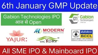 All IPO GMP Today | BCCL IPO | Gabion Technologies IPO | Modern Diagnostic IPO |