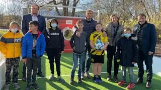 Er&ouml;ffnung einer Centerball-Anlage im Kinderzentrum St. Vincent der KJF