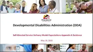 MD DDA Webcast for CCS, Support Brokers, FMS, people & families in Self -Direction