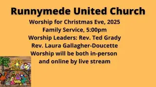 Dec24 5pm RUC online worship for Christmas Eve on Wednesday December 24, 2025