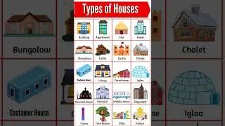 Types of houses in english #shorts #viral #house