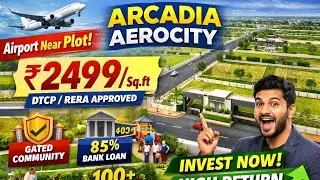 Airport அருகில் Premium Villa Plots 🔥 ARCADIA AEROCITY | High Return Investment