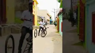 OH NO NO NO CYCLE STUNT WHELLING SATHISH IN LIVING TAMIL #shorts