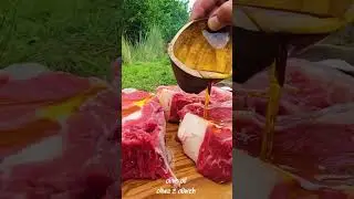 Cooking Perfect Steaks on Stones 🥩🔥 | Primitive Method for Amazing Flavor!
