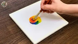 Amazing Acrylic Painting Ideas｜How to Paint Dreamy Galaxy Landscape with Red Planets | Easy Tutorial