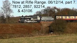 Old videos from 2014. 7812, 2857, 92214 & 43106. Santa trains. Rifle Range, Bewdley. 06/12/14 part 7