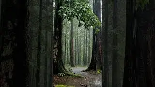 Beautiful natural whatapp status green environment forest raining #rain #rainoundforsleep #memenight