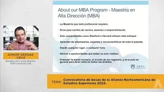 Conferencia de Senescyt sobre becas de EIDHI International University de USA y ALNES