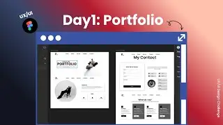 UI Design Challenge &ndash; Day 1: Portfolio UI(No Talking) | Figma