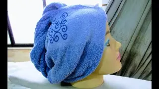 TOALLA PARA EL CABELLO (Confección y Molde)